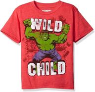 🦸 strong and stylish: marvel little boys' the incredible hulk t-shirt logo