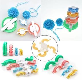 img 2 attached to Pom-pom Making Kit: ZWZCYZ 4 Different Sizes Pompom Maker with Scissors - Perfect for DIY Wool Crafts and Christmas Gifts