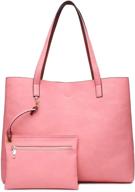 ilishop stylish reversible shoulder black brown women's handbags & wallets: versatile chic in shoulder bags logo