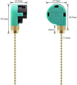 img 3 attached to 🌈 Multicolored 3-Pack Zing Ear ZE-268S6 Ceiling Fan Switch - Replacement Speed Control Switch for Ceiling Fan Light, Wall Lamps, Cabinet Light - 3 Speed 4 Wire Pull Chain Switch by Topbuti