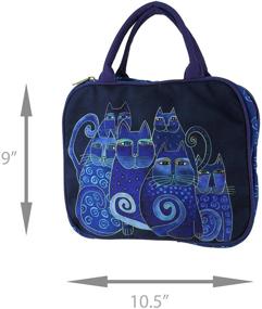 img 1 attached to Laurel Burch Indigo Cats Cosmetic