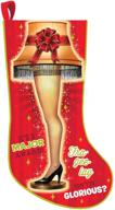 🎄 kurt adler 19 inch a christmas story leg lamp light up stocking: a festive and illuminated holiday accessory логотип