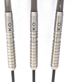 img 1 attached to Professional KO Steel Tip Darts: 24 Gram 90% Tungsten with Case - Ultimate Dart Set