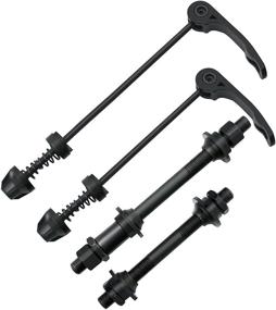 img 4 attached to 🚲 AiTuiTui 1 Pair Quick Release Bike Axle Skewer Set for Road Bikes, Mountain Bikes, MTB, BMX – Front & Rear Axle Hollow Shaft Kit Replacement Parts