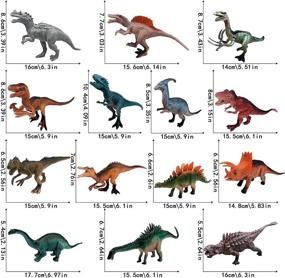 img 3 attached to Реалистичные фигурки динозавров, цветной пластик