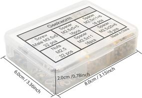 img 2 attached to 🛠️ Geekworm Raspberry Pi Installation Tool 132 Pcs/Lot - Hex Brass Spacer/Standoff + Nuts + Screws - with Storage Case - Raspberry Pi 4/3 Model B+(Plus)/3B/Zero W Accessories Kit