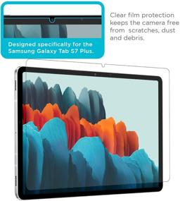 img 1 attached to 📱 Enhance Your Viewing Experience: Tech Armor Anti-Glare/Anti-Fingerprint Matte Film Screen Protectors for Samsung Galaxy Tab S7 Plus [2-Pack]