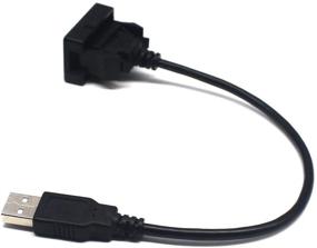 img 2 attached to 🔌 Улучшенный MOTONG USB-кабель-зарядник для Toyota VIOS/ALTIS (35 24мм) - Мужской-женский кабель для зарядки