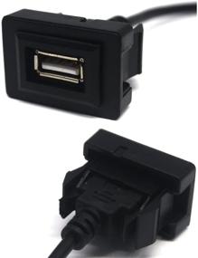 img 1 attached to 🔌 Улучшенный MOTONG USB-кабель-зарядник для Toyota VIOS/ALTIS (35 24мм) - Мужской-женский кабель для зарядки