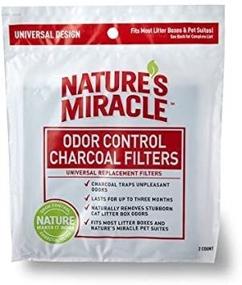 img 1 attached to Natures Miracle Odor Control Universal Charcoal Filter: Pack of 6 for Effortless Freshness