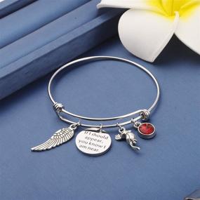 img 1 attached to MYOSPARK Cardinal Memorial Bracelet - Forever Near Remembrance Bracelet, Sympathy Gift for Loss of Loved One