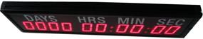 img 3 attached to ⏳ AZOOU 2.3-inch LED Timer Countdown/up Clock - Red Color, 10 Digits, Wall Mounted - Days Hours Mins Secs