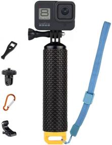 img 4 attached to 🌊 Waterproof Floating Hand Grip for GoPro Hero 9, 8, 7, 6, 5, 4, 3, 2, Hero Session, Fusion, Max, AKASO, SJCAM, DJI Osmo Action Camera Handler and Handle Mount Accessories - SOONSUN Sports Camera Optimization