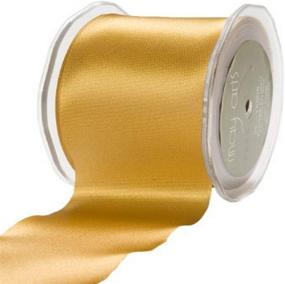 img 1 attached to 🎀 Gold Satin 2-Inch Wide Ribbon by May Arts