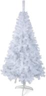 🎄 bocca 7ft artificial christmas tree with sturdy foldable stand - ideal for home, office, holiday, party decor - quick assembly, snow-tipped логотип