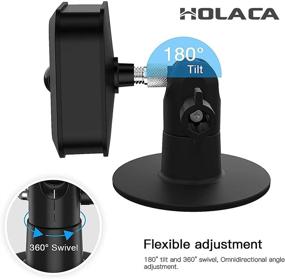 img 3 attached to 🔩 HOLACA Screwless Wall Mount Bracket for Blink Outdoor Camera: Easy, Tool-Free Installation, No Mess, No Drilling - Strong 3M Adhesive Mount Kit, Black (1 Pack)