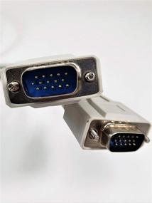 img 1 attached to 🔌 6ft VGA Replacement Cable - Micro Connectors, Inc. HD15 Male to HD15 Male, 1024 x 768 Resolution (M05-112)