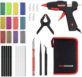 img 4 attached to 🔧 Complete Mini Glue Gun Kit, 30W Hot Melt Glue Gun with 70 Pcs Colorful Glue Sticks, Spring Clamp, Hobby Knife, Tweezers, and Bag – Ideal for DIY Hobbyists, Crafters, Fabric, Glass, Crafting, Wood, Plastic, and Ceramics