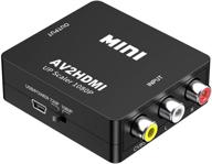 конвертер видеосигнала rca в hdmi от tackston - 1080p rca composite cvbs av в hdmi конвертер для nes, n64, wii, ps2, xbox 360, vhs, vcr, dvd-плееров - подключение к современному телевизору. логотип