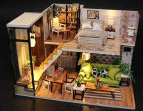 img 3 attached to 🏠 Rylai Mini Light Romantic Dollhouse Accessories