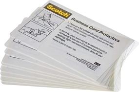 img 1 attached to 📇 Scotch Self-Sealing Laminating Pouches, Business Card Size - Protect and Preserve, 2"x3.5", Pack of 10 (LS851-10G)