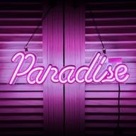 paradise led bedroom windows birthday logo