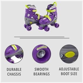 img 1 attached to CHICAGO Kids Adjustable Quad Roller Skates: Fun and Safety in One!