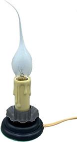 img 4 attached to 🕯️ Rustic Country Candle Lamp - 5 in - On/Off Switch - Metal Trim - Plug-in: Illuminate Your Space with Creative Hobbies