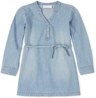 stylish and comfortable: the children's place girls chambray shirt dress for effortless elegance logo