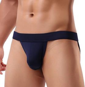 img 2 attached to 🩲 High-Performance Elastic Waistband Men's Jockstrap Underwear by Summer Code