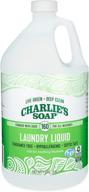 🌿 charlie's soap laundry liquid: natural deep cleaning hypoallergenic detergent (160 loads, 1 pack) - safe, effective, and non-toxic logo