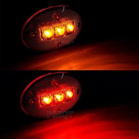 img 3 attached to 🚗 Улучшите стиль своего пикапа с помощью светодиодных огней PSEQT с дымчатой линзой для задних арок грузового корпуса F250 F350 F450 F550