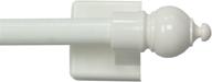 🔍 kenney 7/16-inch multi-use adjustable petite cafe magnetic rod, 16-28 inches, white logo