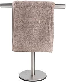 img 3 attached to 🧻 Sleek Stainless Steel T-Shape Hand Towel Holder Stand for Bathroom, Kitchen, or Vanity Countertop - Premium Quality SUS304 Stainless Steel