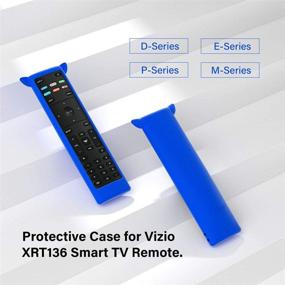 img 3 attached to 📺 Remote Case Compatible with Vizio XRT136 Smart TV Remote Control - Silicone Protective Cover Skin for XRT136 LCD LED TV Remote Controller - Shockproof Anti-Slip Holder Pouch Sleeve with Lanyard