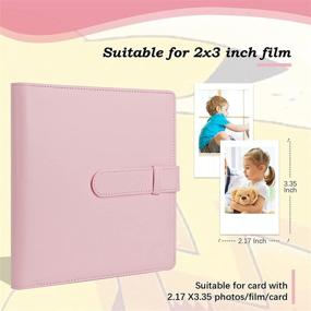 img 3 attached to Baby Pink 256 Pockets Photo Album for Fujifilm Instax 11 Mini 9 Mini 8 Mini 40 Mini Link, Polaroid Snap Z2300 PIC-300 SocialMatic Instant Cameras & Zip Instant Printer