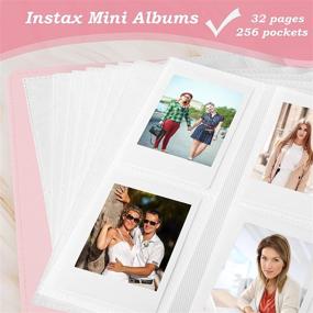 img 1 attached to Baby Pink 256 Pockets Photo Album for Fujifilm Instax 11 Mini 9 Mini 8 Mini 40 Mini Link, Polaroid Snap Z2300 PIC-300 SocialMatic Instant Cameras & Zip Instant Printer