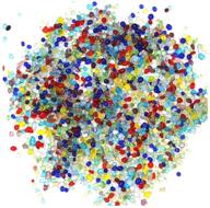 🌈 vibrant rainbow gravel aquarium marbles: decorative colored pebbles for fish tanks, 542g / 19oz logo