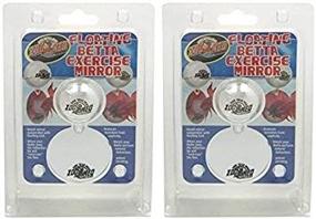 img 3 attached to Enhanced SEO: Zoo Med Floating Betta Exercise Mirror (2-Pack)