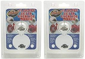 img 4 attached to Enhanced SEO: Zoo Med Floating Betta Exercise Mirror (2-Pack)