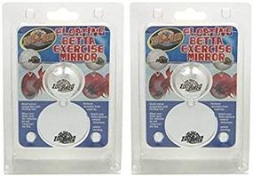 img 1 attached to Enhanced SEO: Zoo Med Floating Betta Exercise Mirror (2-Pack)