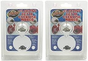 img 2 attached to Enhanced SEO: Zoo Med Floating Betta Exercise Mirror (2-Pack)