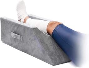 img 4 attached to LightEase Memory Foam Leg Pillow: Enhanced Support, Elevation, and Knee Ankle Comfort for Post-Surgery Recovery
