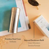 🌿 noniko reusable stainless steel container + natural aluminum free deodorant - drift (green mandarin - sensitive formula): paraben free, cruelty free solution logo