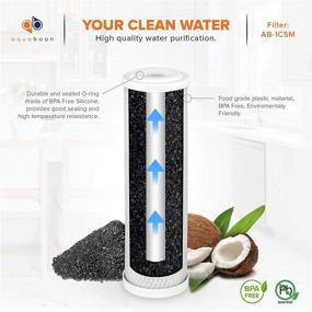 img 2 attached to Enhance Water Filtration with Aquaboon 4 PACK Micron Coconut Cartridge
