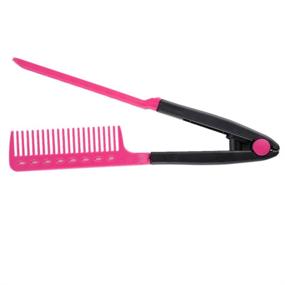img 4 attached to Hairdressing Styling Straightener Shaped Straight Hair Care