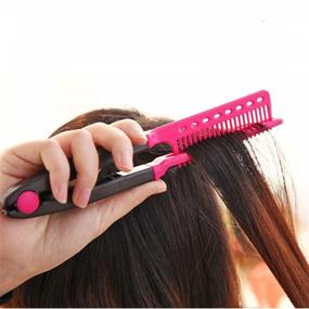 img 1 attached to Hairdressing Styling Straightener Shaped Straight Hair Care