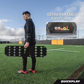 img 3 attached to ⚽ QUICKPLAY Replay Station: Dual Texture Soccer Rebound Board with Adjustable Angle for Professional Use