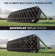 ⚽ quickplay replay station: dual texture soccer rebound board with adjustable angle for professional use logo