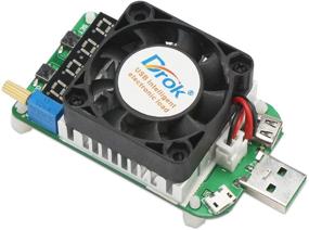img 1 attached to ⚡️ DROK USB нагрузочное испытание: модуль сопротивления электронной нагрузки LD25 с регулируемым постоянным током, интеллектуальным контролем температуры и вентилятором охлаждения